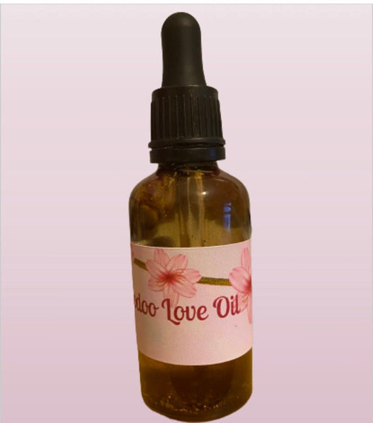 Love Perfume Oil 50ml Dropper Bottle - With Herbs and Crystals