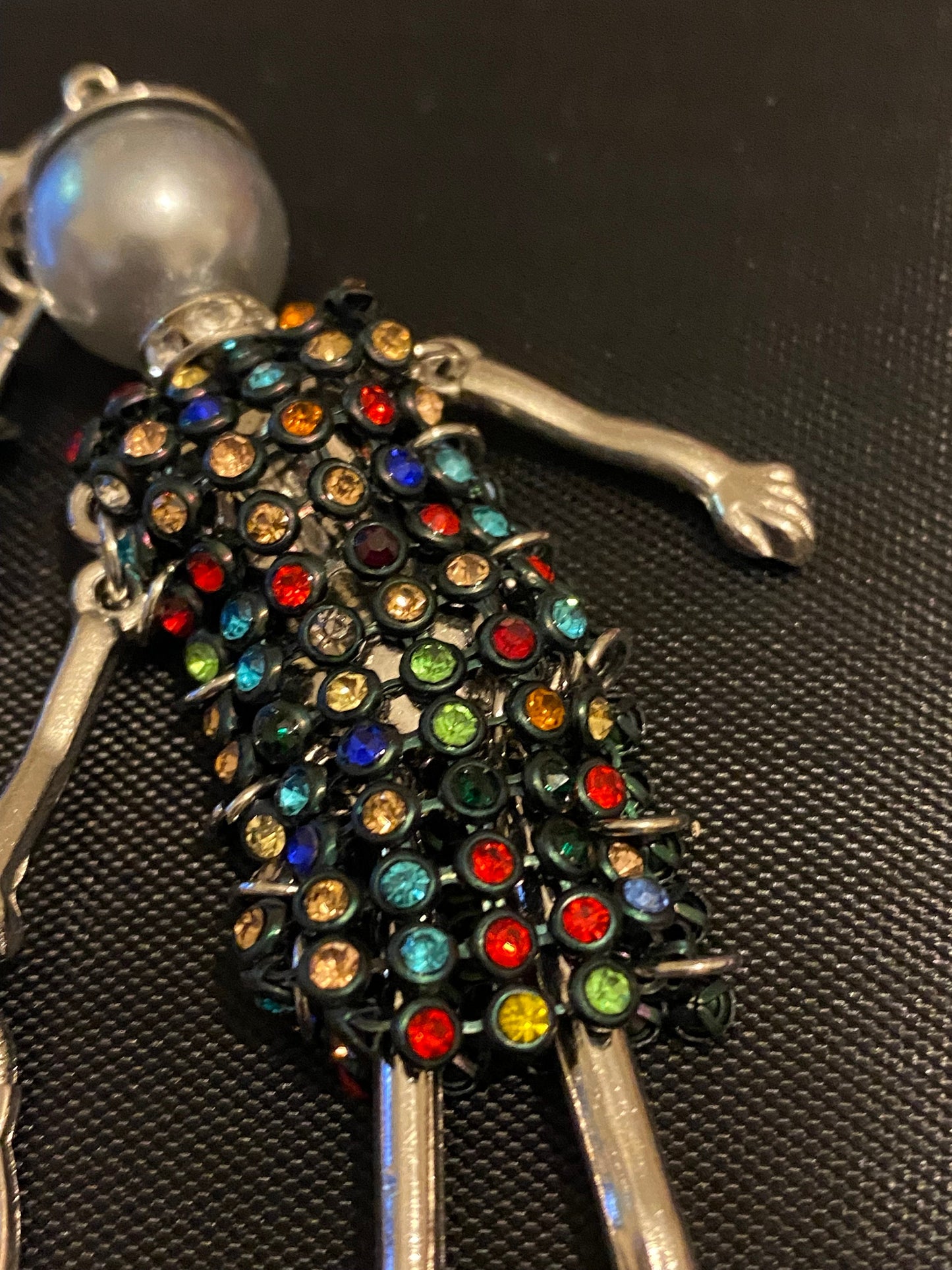 Colourful Rhinestones Doll Keyring, Hand Bag, Belt Phone Charm. Gift For her, Birthday, Cute Gift, Fun, Cute. Purse Charm, Jewellery.