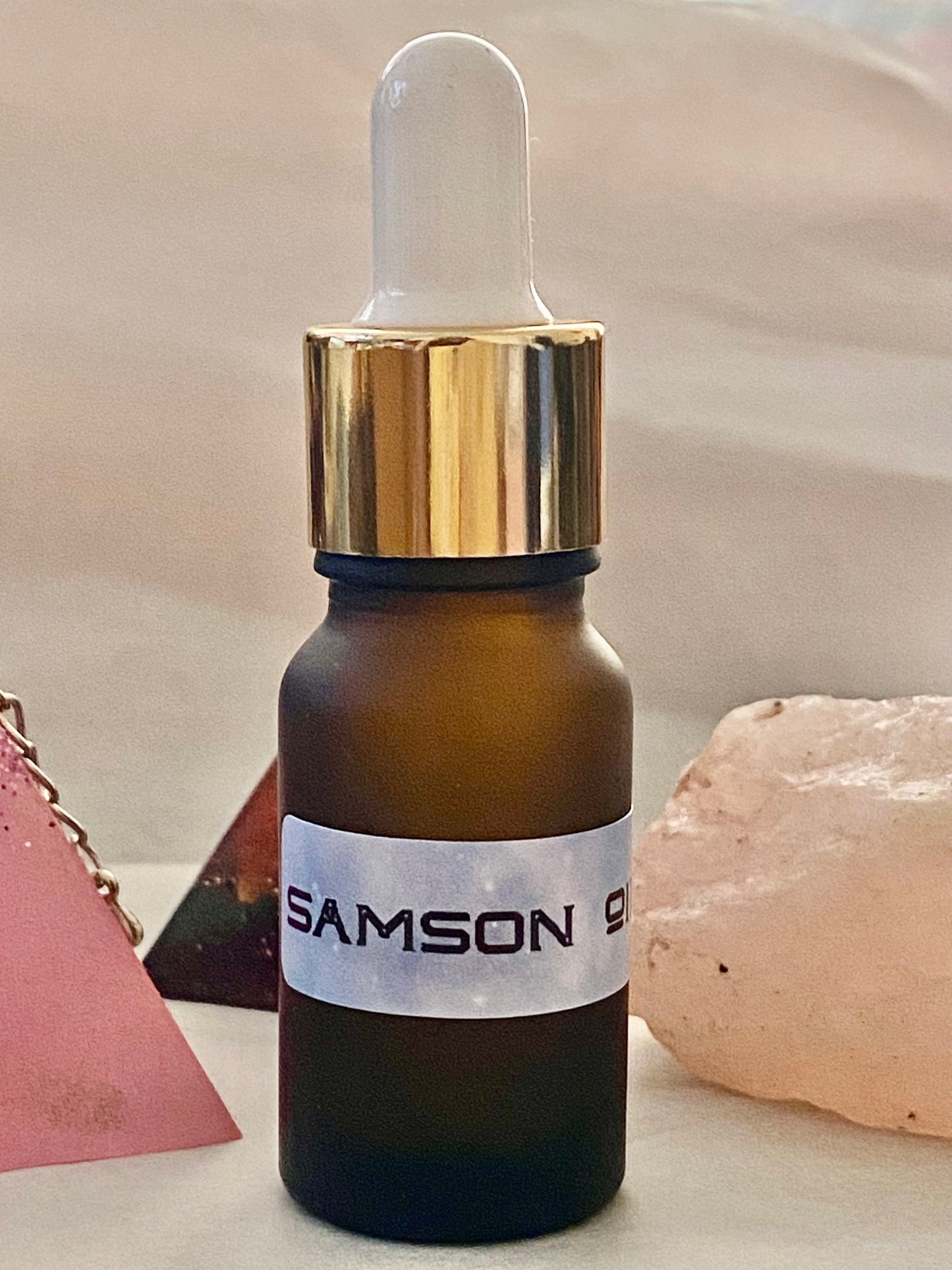 Samson Oil.  For Strength, Courage and Protection . 10ml Dropper Bottle.