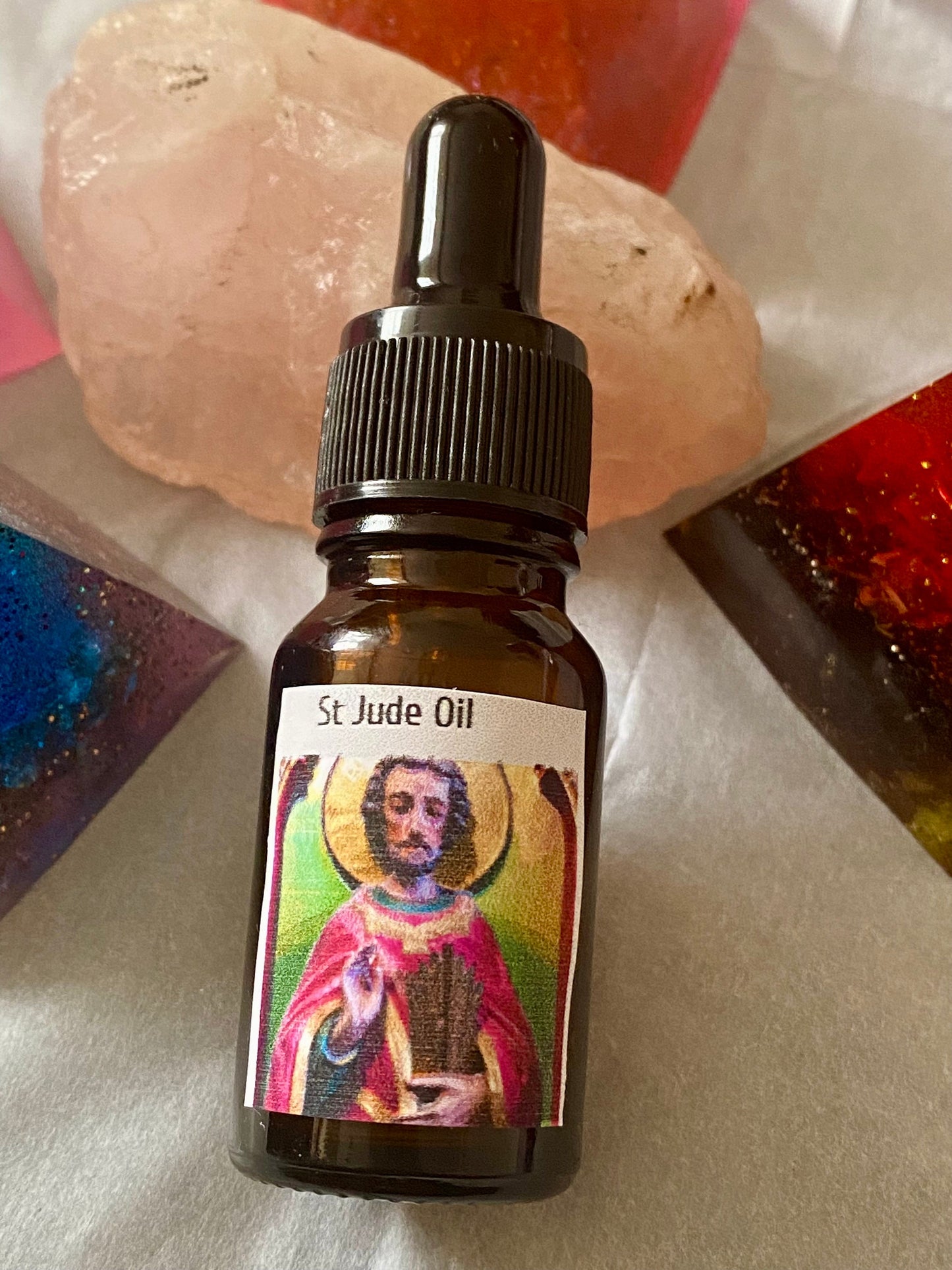 St Jude Oil, Patron Saint of desperate situations and lost causes. 10ml Dropper Bottle.