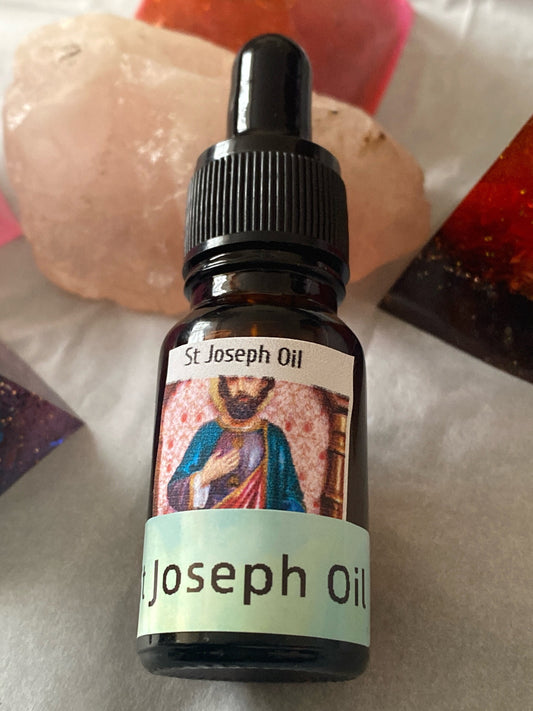 St Joseph Oil, Patron Saint for Family, Housing, Employment matters and Spiritual Guidance. 10ml Dropper Bottle.