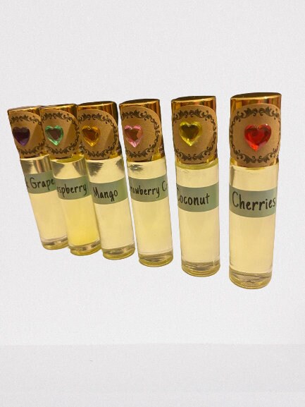 6 x Roll-On Perfume : Dive into Fruity Bliss with Our 6 Flavorful Oils | 10ml Pack". Gift, Beautiful Fruity Scents Ladies, Men.