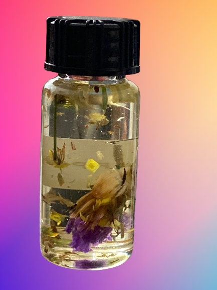 Attract Peace and Joy with Happiness Hoodoo Oil, For Positivity, Happiness & Well-Being, Use on the skin, clothes, candles and in rituals.