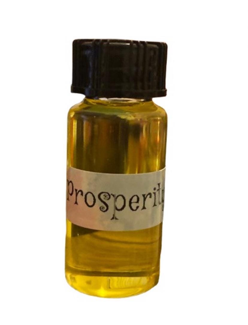 Prosperity Hoodoo Oil, With Herbs And Roots 10ml For Wealth And Success. Use on the skin, clothes, candles and in rituals.