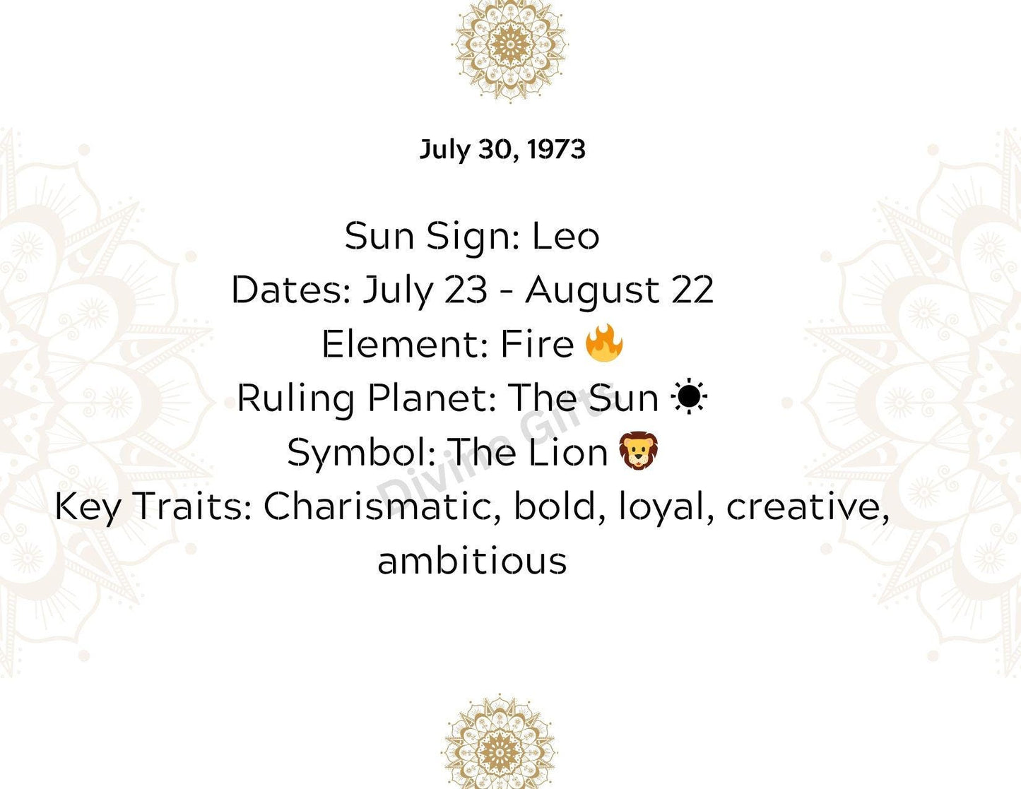 Mini Personalised Astrology Guide: Traits, Love, Career, and Wellness| Digital Download |Notecard |Gift