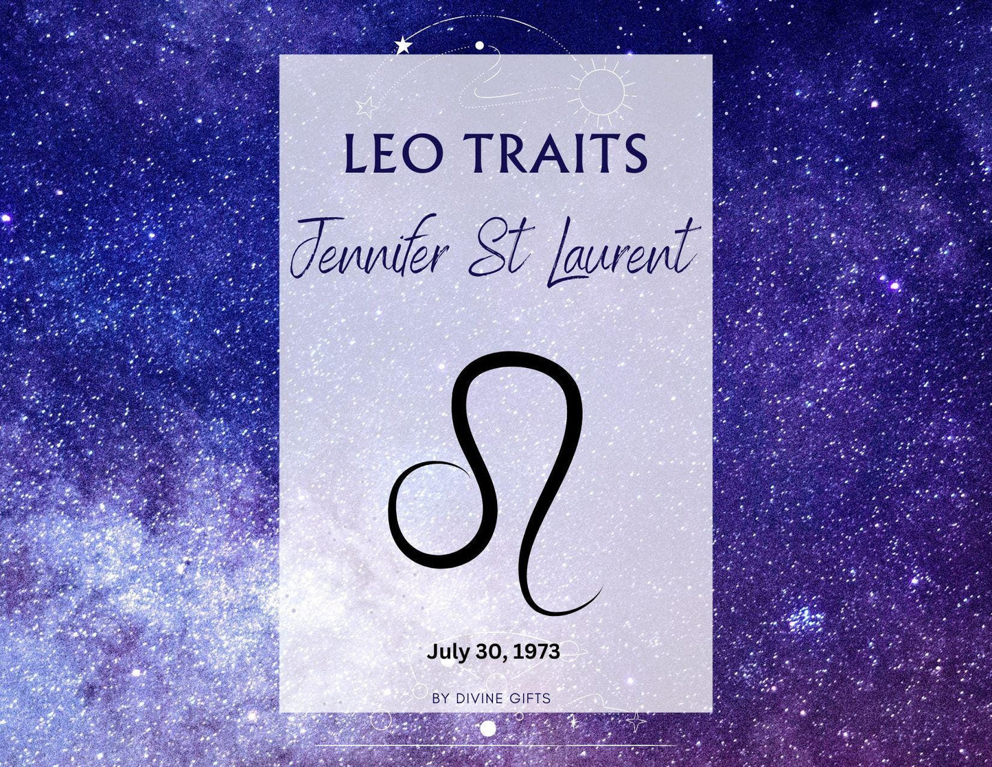 Mini Personalised Astrology Guide: Traits, Love, Career, and Wellness| Digital Download |Notecard |Gift