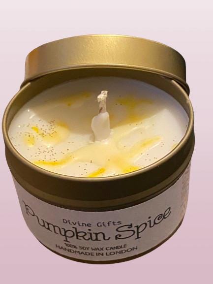 Pumpkin Spice Lemon Drizzle | Cherry Drops Soy Candle | 4oz | Long-Lasting Burn | 100% Soy Wax