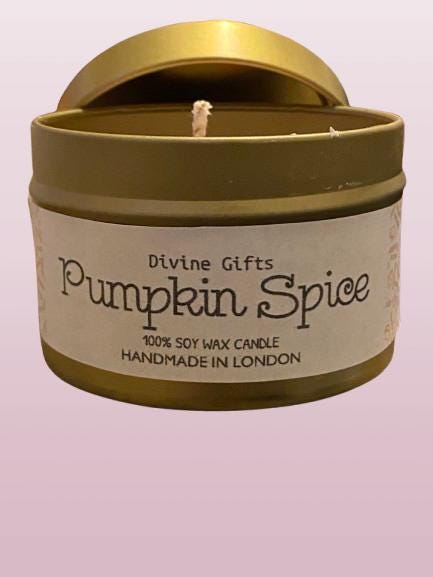 Pumpkin Spice Lemon Drizzle | Cherry Drops Soy Candle | 4oz | Long-Lasting Burn | 100% Soy Wax