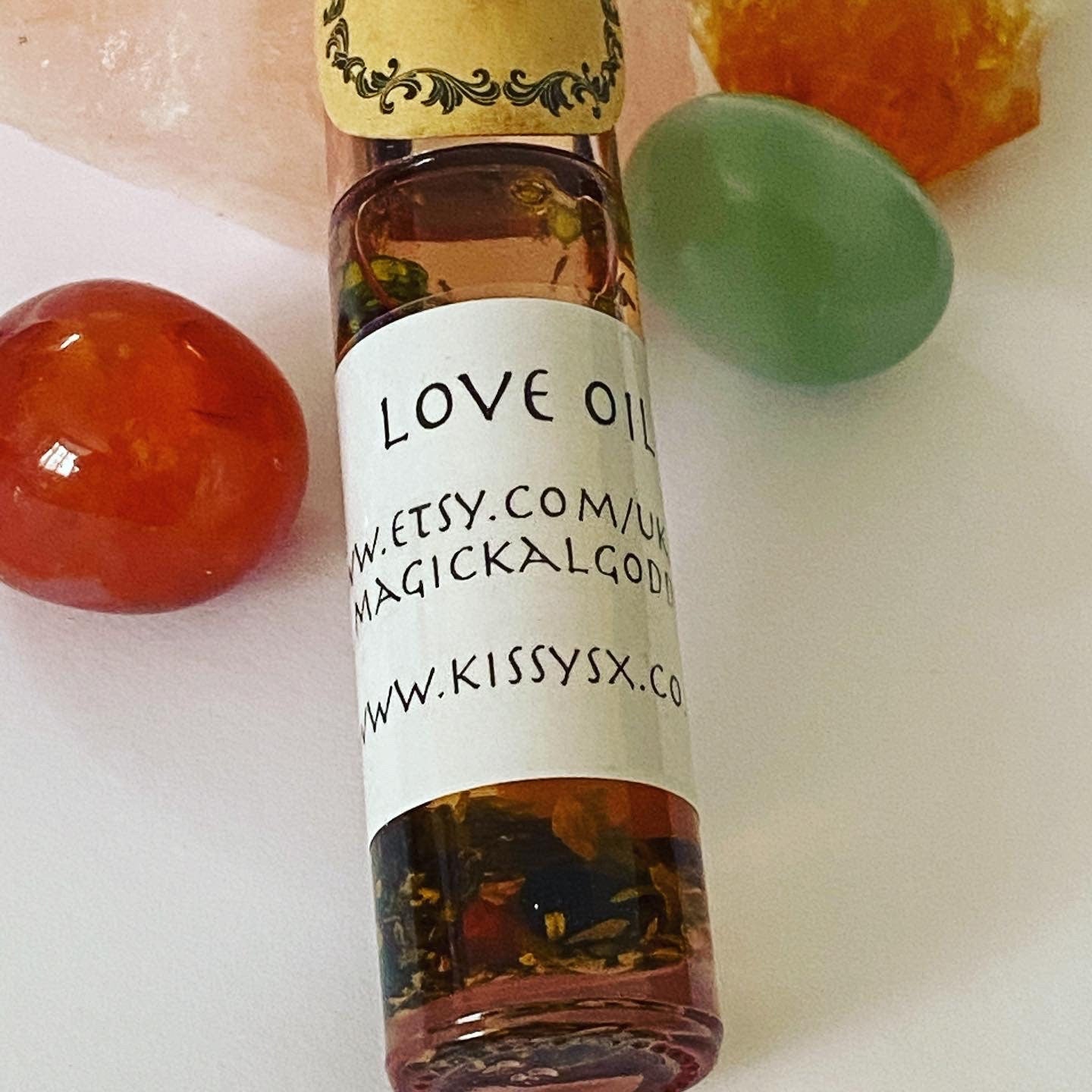 Love Oil 10ml Roll on Bottle. - With Herbs and Roots, Hoodoo Magickal Perfume Oil.