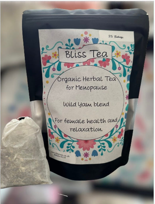 5 x Menopause Tea, Herbal and Organic. For relief of Menopause Symptoms , Relaxing and Calming. 25 Teabags.