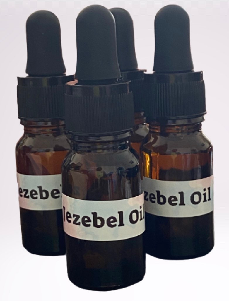 4 x Jezebel Oil, Hoodoo Magickal Herbal Oil. Attract Wealth| Rich Partners, Handmade, Voodoo, Wicca 10ml Bottle. -