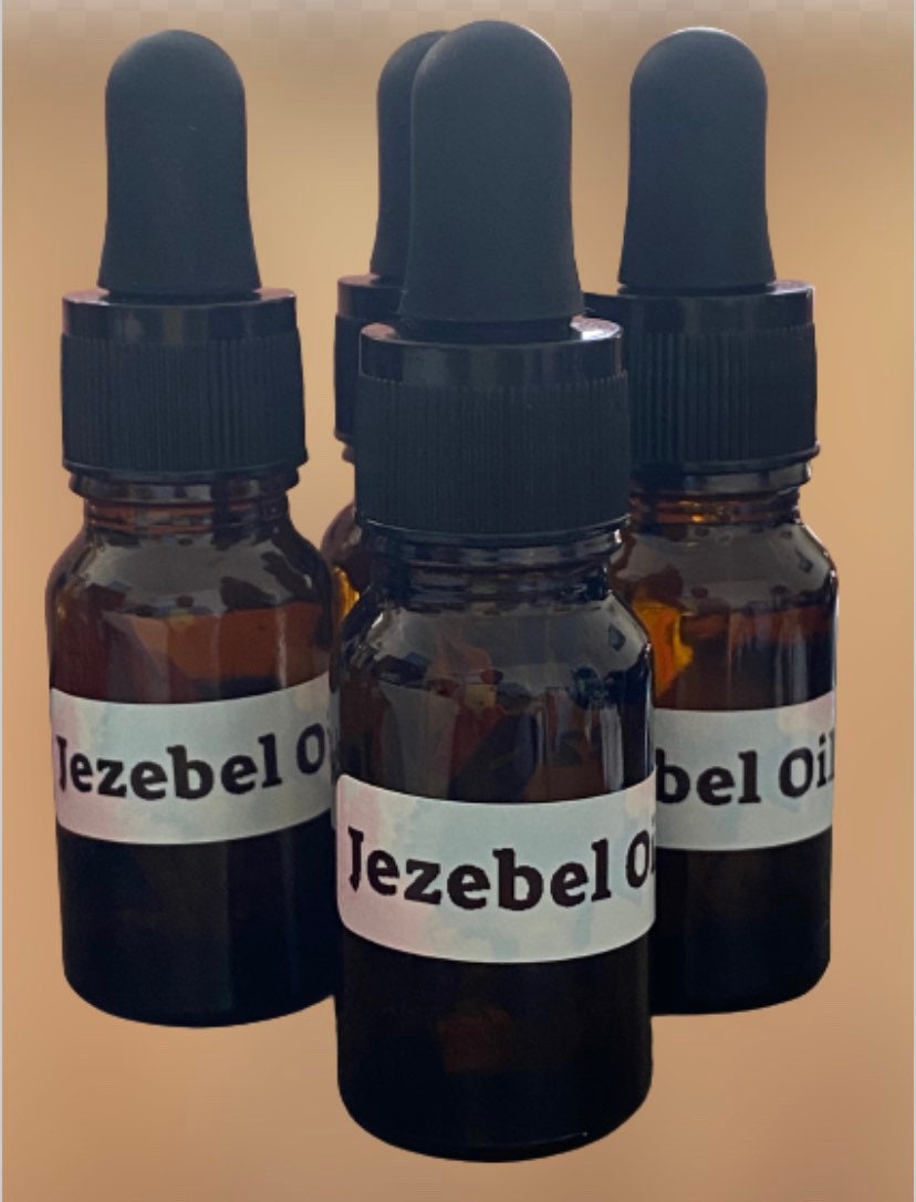 4 x Jezebel Oil, Hoodoo Magickal Herbal Oil. Attract Wealth| Rich Partners, Handmade, Voodoo, Wicca 10ml Bottle. -