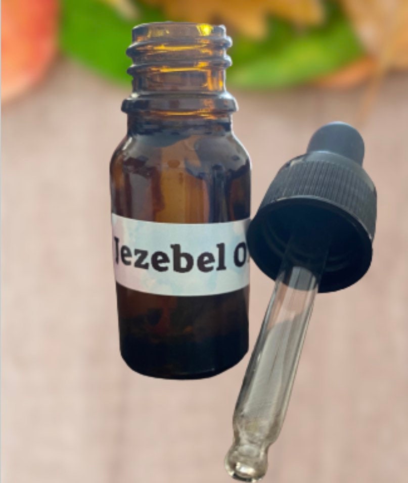 Jezebel Oil, Hoodoo Magickal Herbal Oil. Attract Wealth| Rich Partners, Handmade, Voodoo, Wicca 10ml Bottle. -