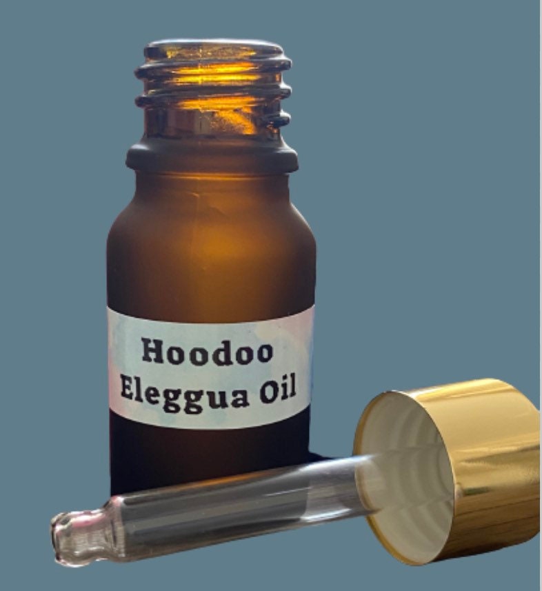 Hoodoo Eleggua Oil. Road opener, removing obstacles, Love, Luck.