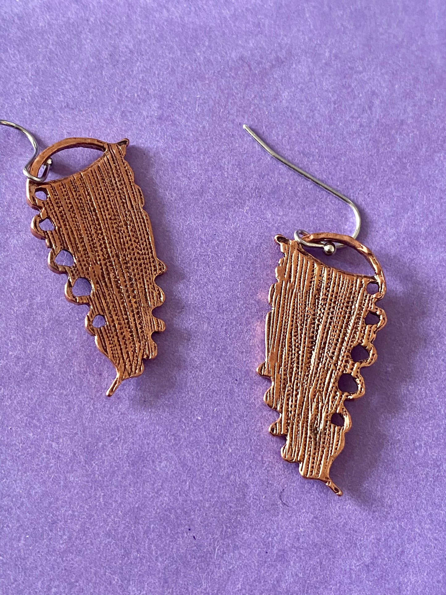 Beautiful Boho colourful earrings. For women, girls tribal copper design. Gift, Style 3