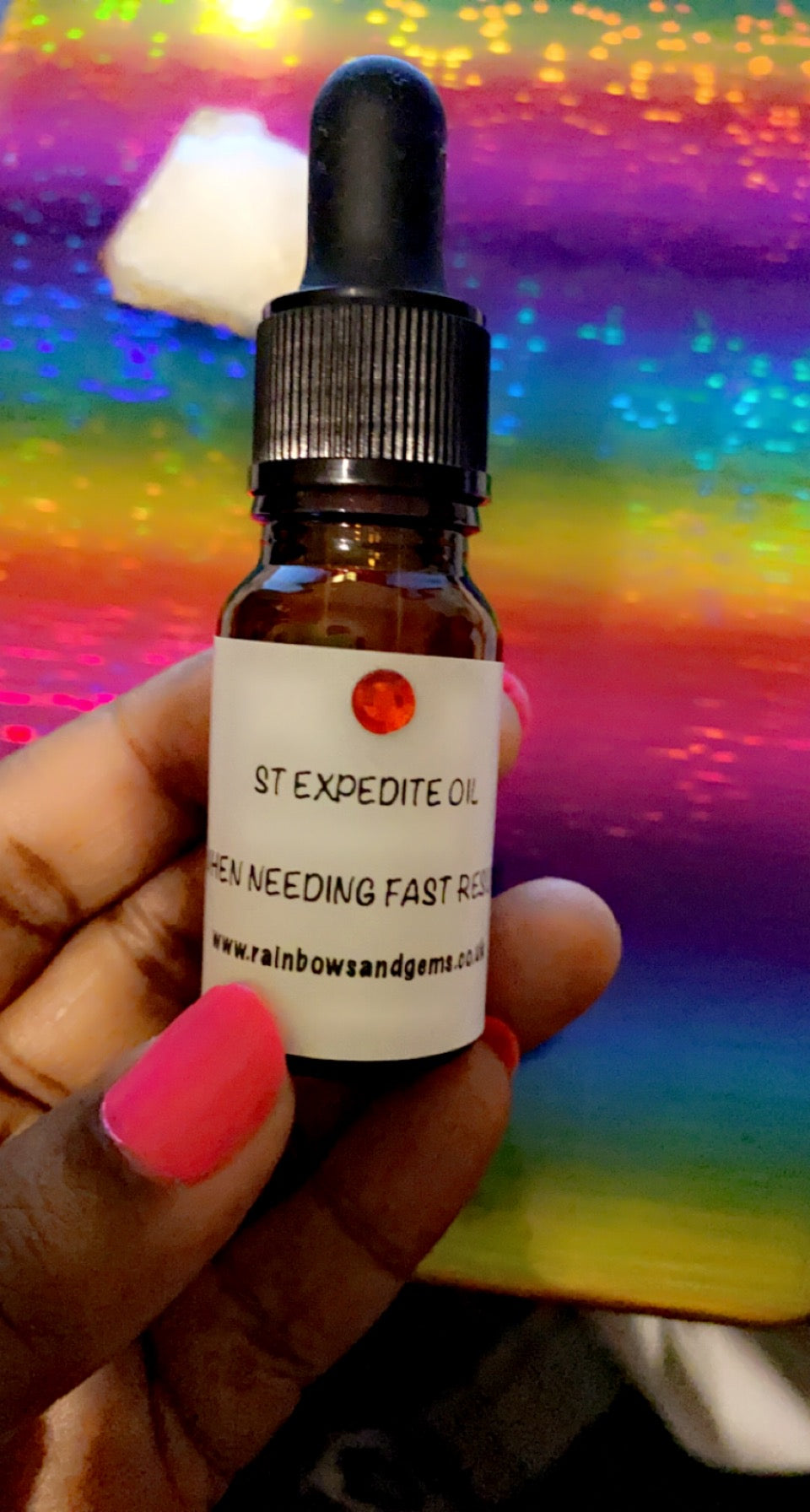 St Expedite Holy Oil for Quick Help and Fast Results, 10ml Dropper Bottle.